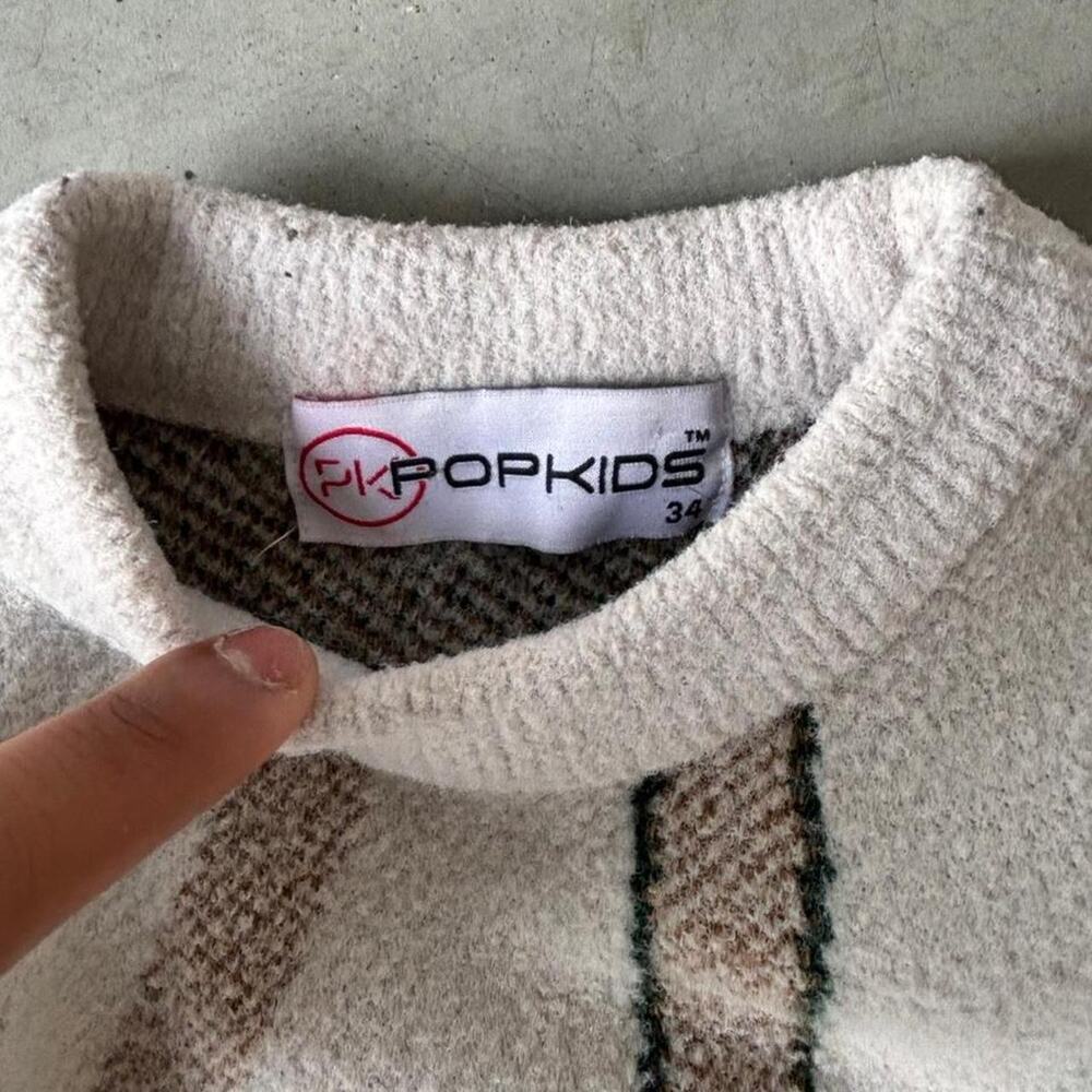 Y2k coogi style earthtone sweater - Picture 3 of 3